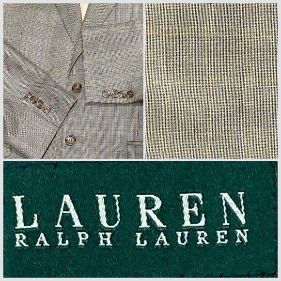 Lauren Ralph Lauren Other - Lauren Ralph Lauren Men 42R Blazer Sport Coat Wool Silk‎ Brown Umber Glenn Plaid